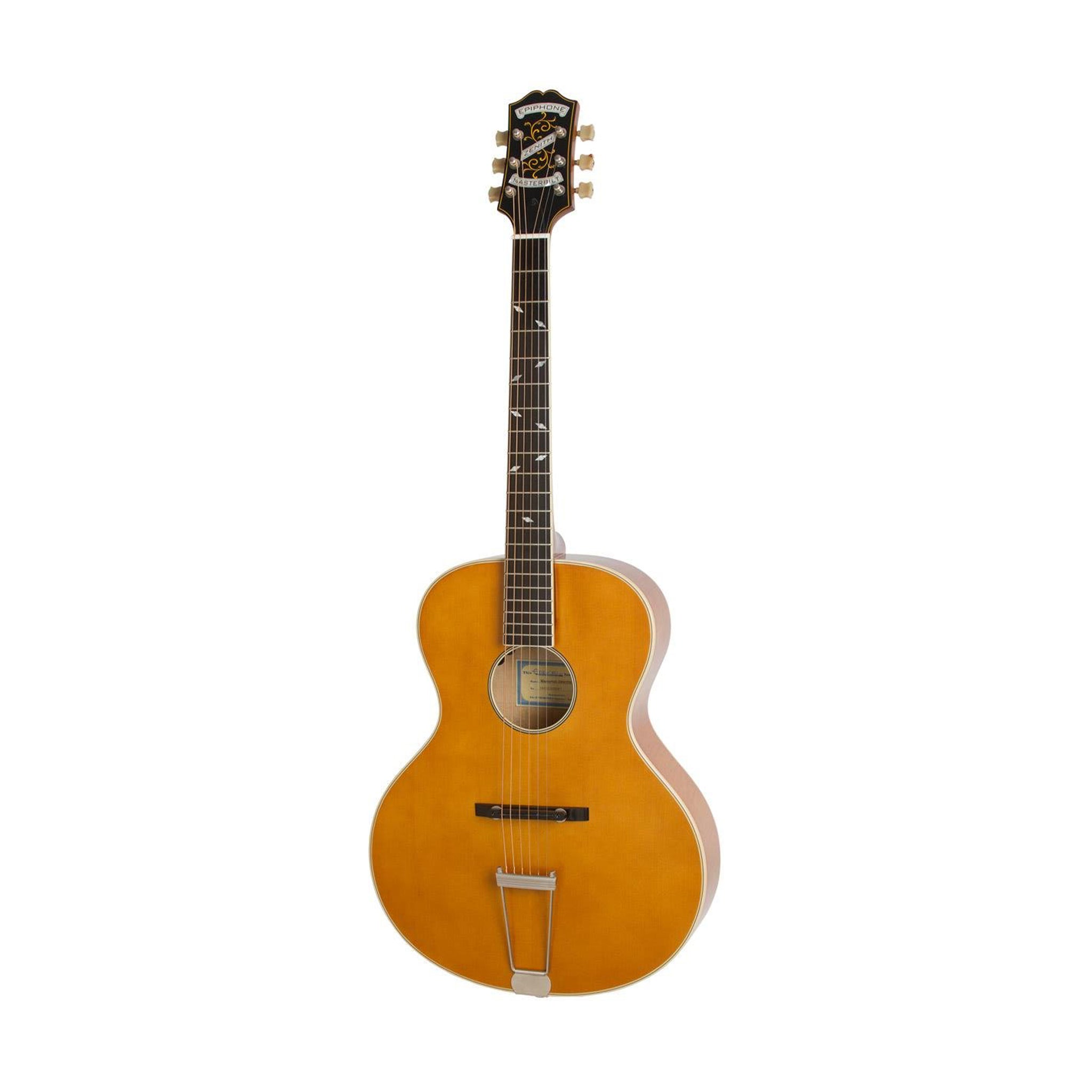 Epiphone Masterbilt Century Zenith Roundhole Acoustic Guitar, Vintage Natural (NOS)