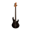 Ernie Ball Music Man Dark Ray Bass Guitar, Ebony FB, Obsidian Black