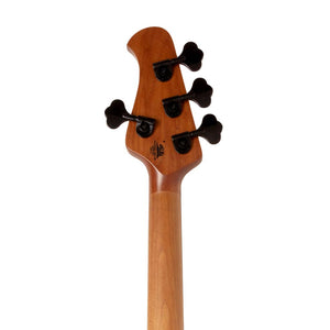 Ernie Ball Music Man Dark Ray Bass Guitar, Ebony FB, Obsidian Black