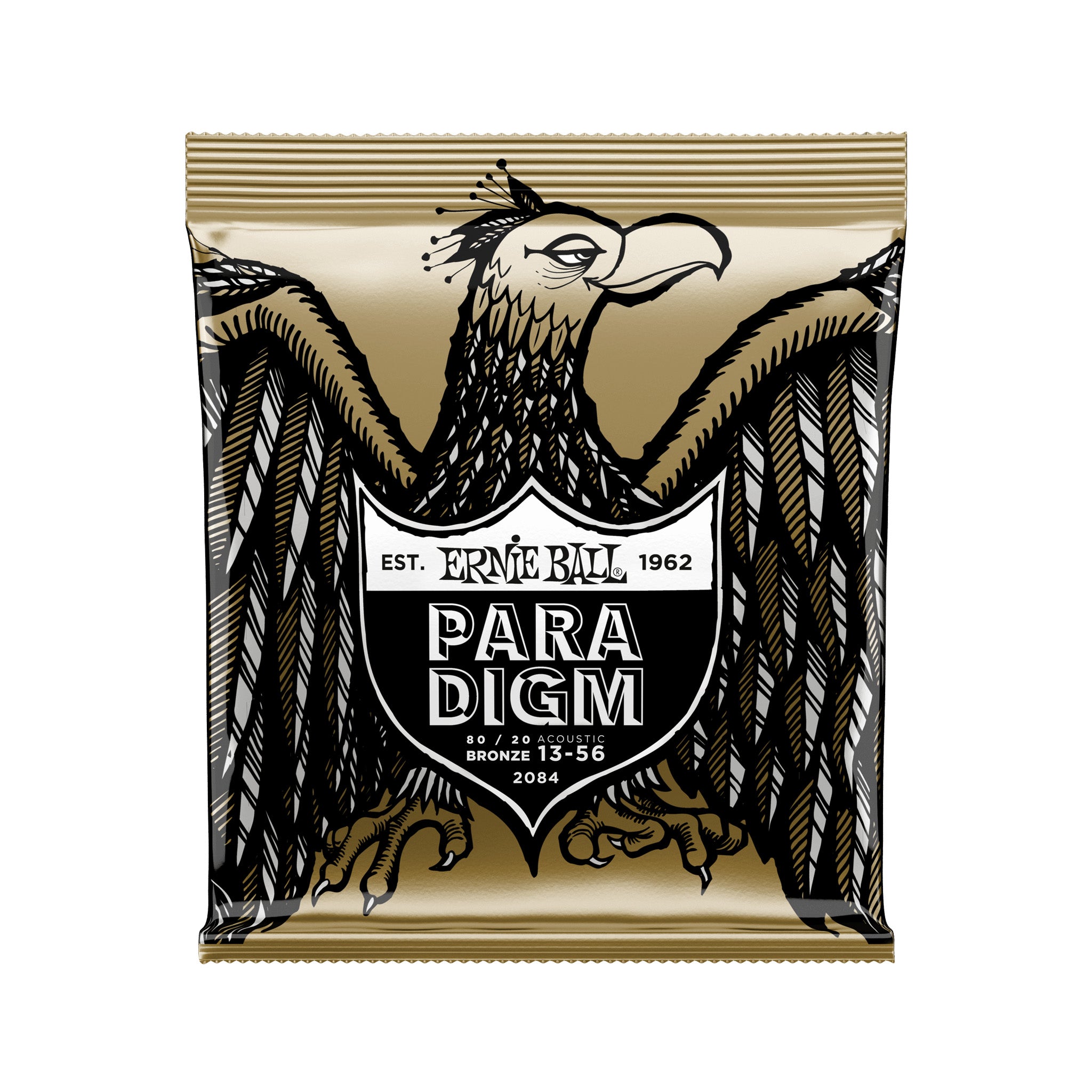 Ernie Ball Paradigm Medium 80/20 Bronze Acoustic Guitar Strings, 13-56