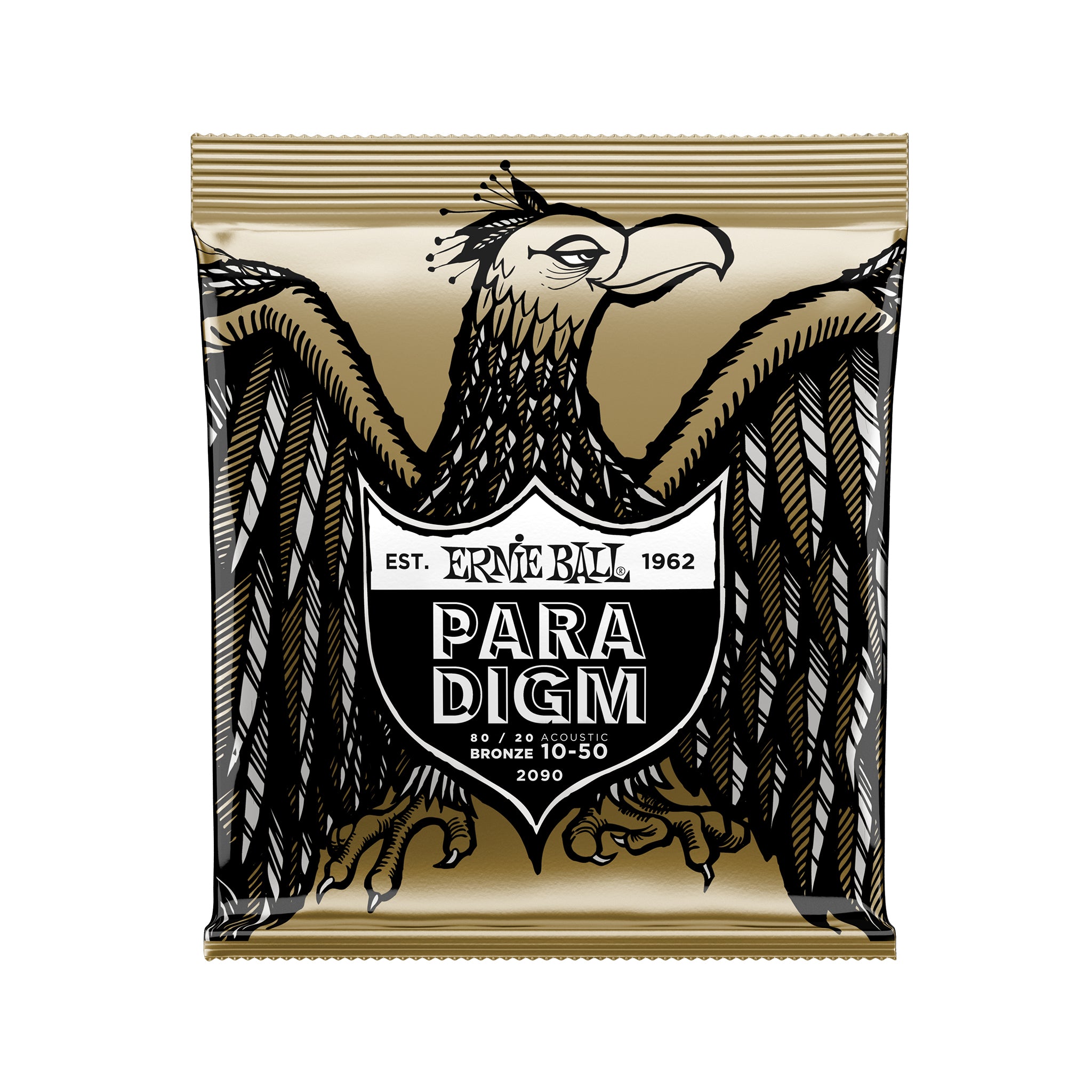 Ernie Ball Paradigm Extra Light 80/20 Bronze Acoustic Guitar Strings, 10-50