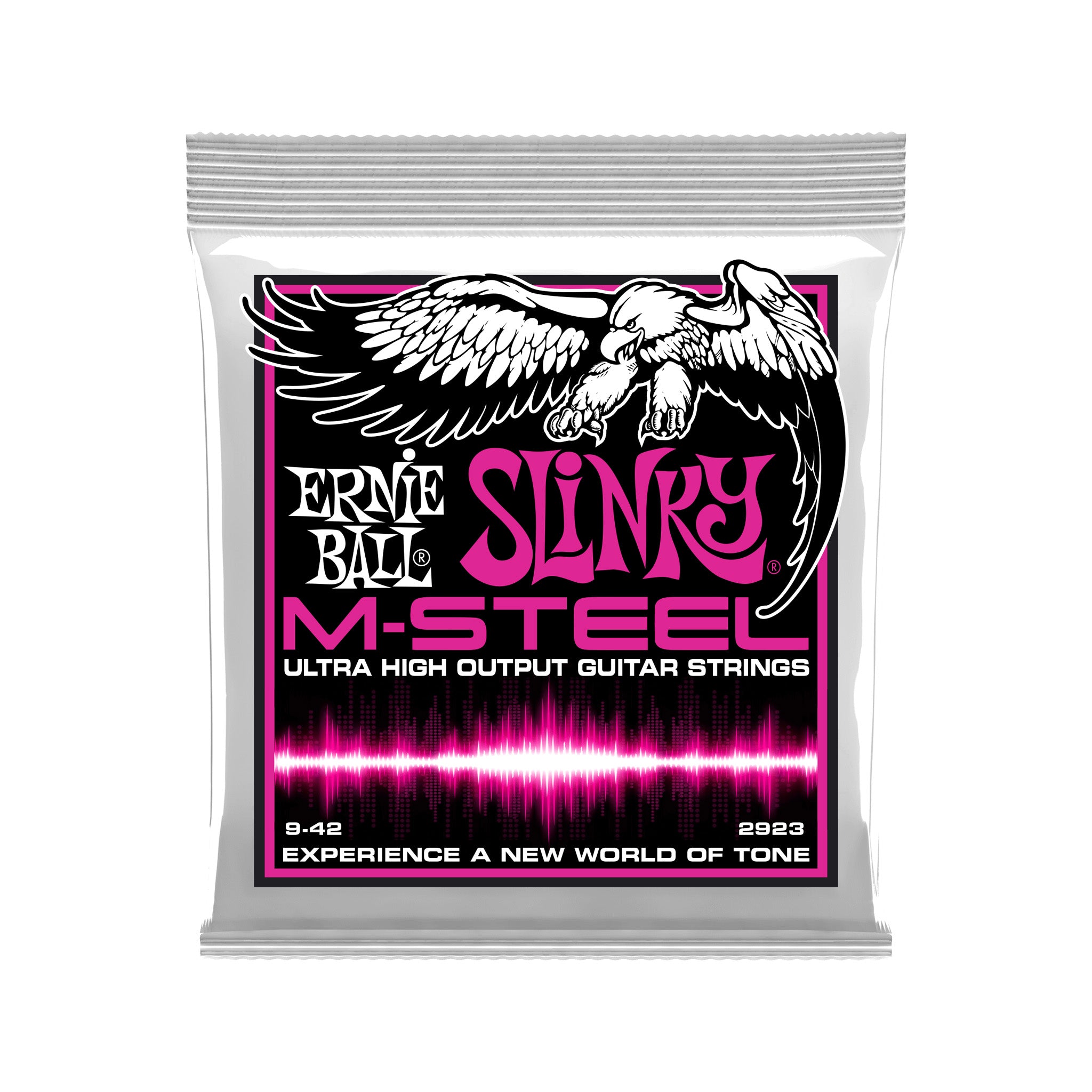 Ernie Ball Super Slinky M-Steel Electric Guitar Strings, 9-42