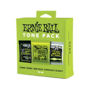 Ernie Ball Regular Slinky Tone Pack Electric Guitar Strings, 10-46