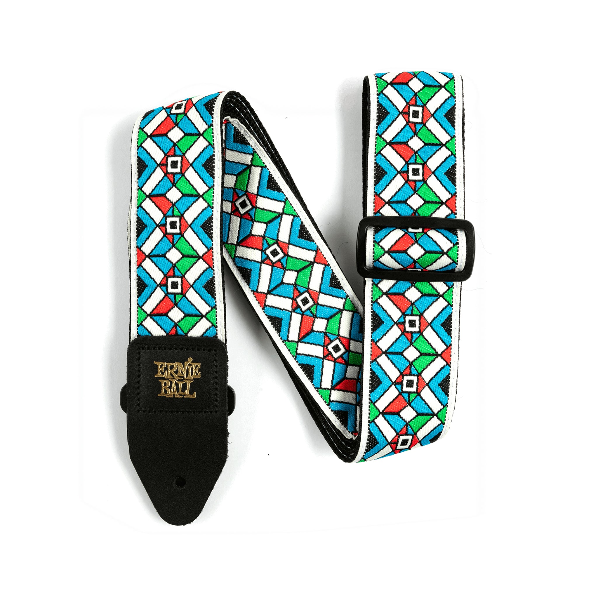 Ernie Ball Jacquard Guitar Strap, Kaleidoscope Blue