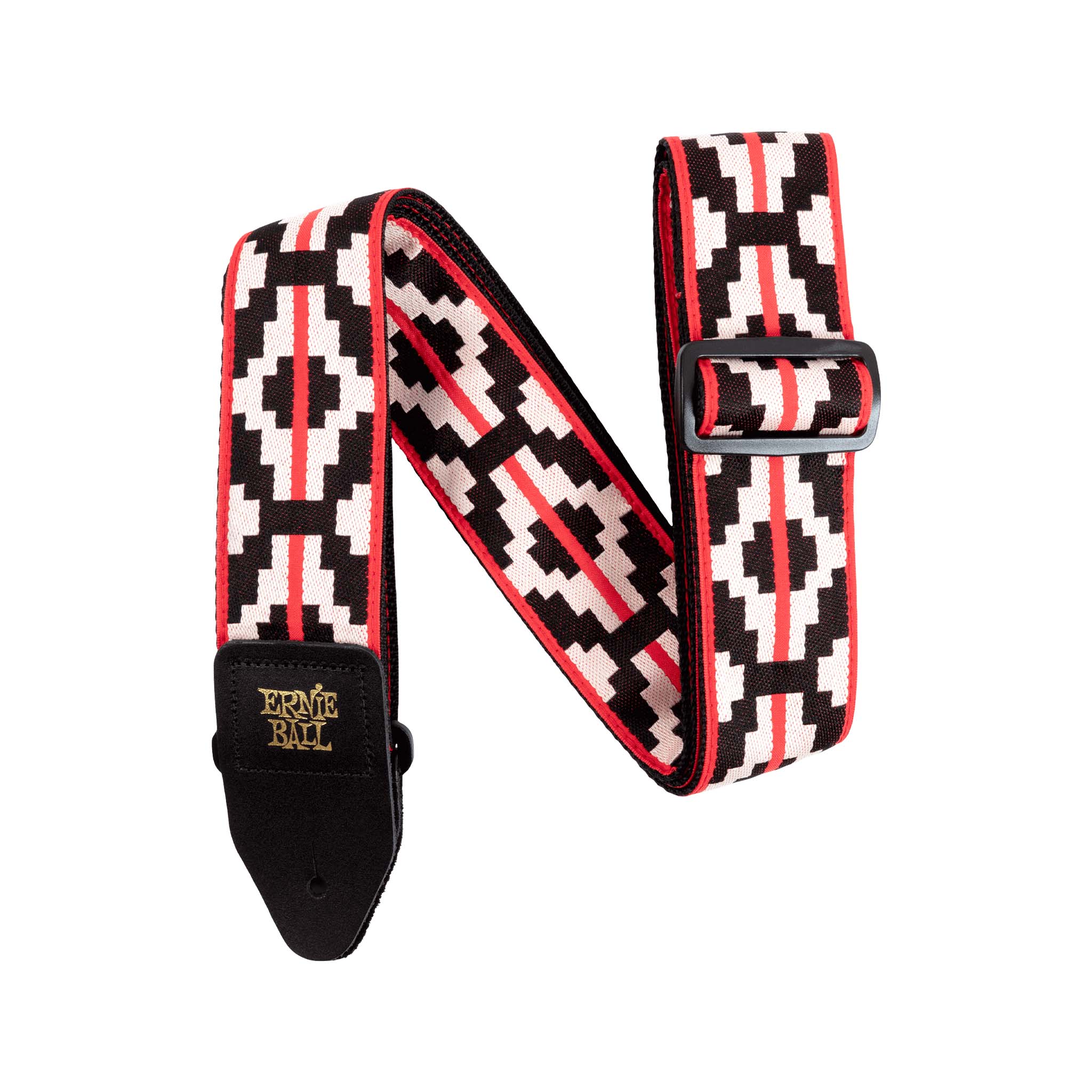 Ernie Ball Jacquard Guitar Strap, Ristra Red