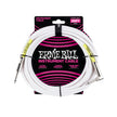 Ernie Ball 20ft Straight / Angle Instrument Cable White