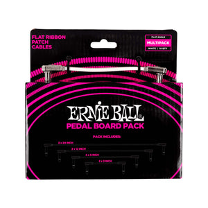 Ernie Ball Multipack Right Angle to Right Angle Flat Ribbon Pedalboard Patch Cable