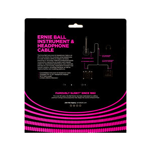 Ernie Ball 18ft Instrument and Headphone Combo Cable