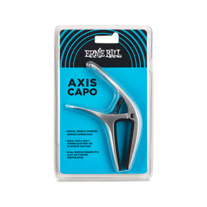 Ernie Ball Axis Dual Radius Capo, Silver Satin