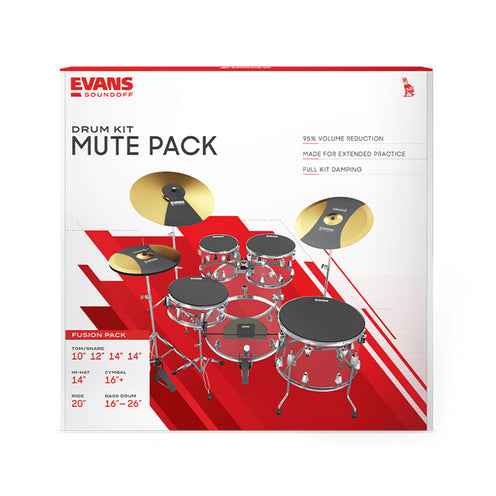 Evans SOSETFSN SoundOff Mute Fusion Box Set