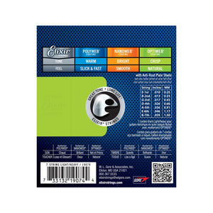 Elixir 19074 Optiweb Light-Heavy 7-String Electric Guitar Strings, 10-59