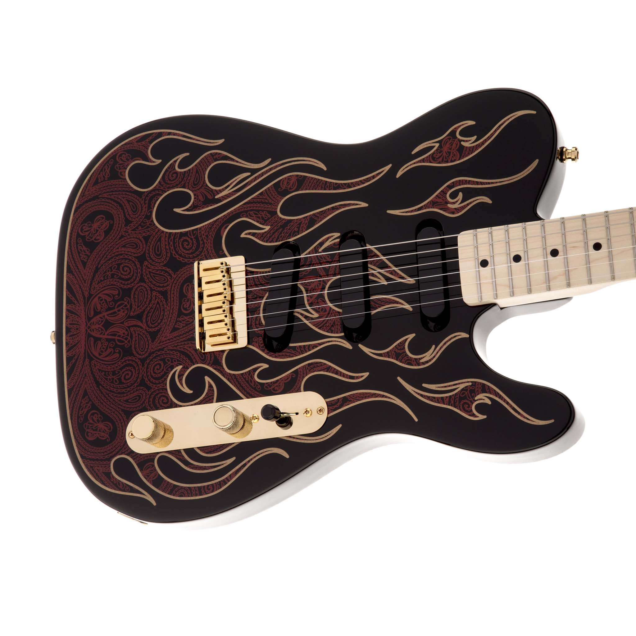 Fender James Burton Telecaster Electric Guitar w/Case, Maple Neck