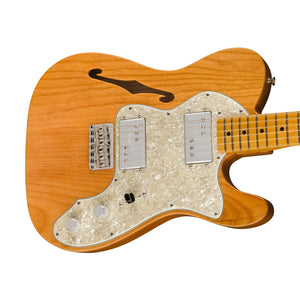Fender American Vintage II 72 Telecaster Thinline Electric Guitar, Maple FB, Aged Natural