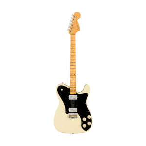 Fender American Professional II Telecaster Deluxe Electric Guitar, Maple FB, Olympic White