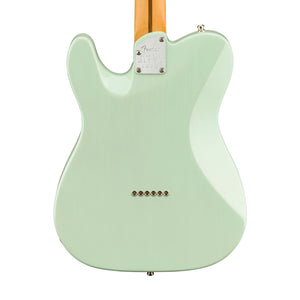 Fender American Ultra Luxe Telecaster Electric Guitar, RW FB, Transparent Surf Green