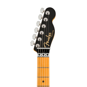 Fender American Ultra Luxe Telecaster Floyd Rose HH Electric Guitar, Maple FB, Mystic Black