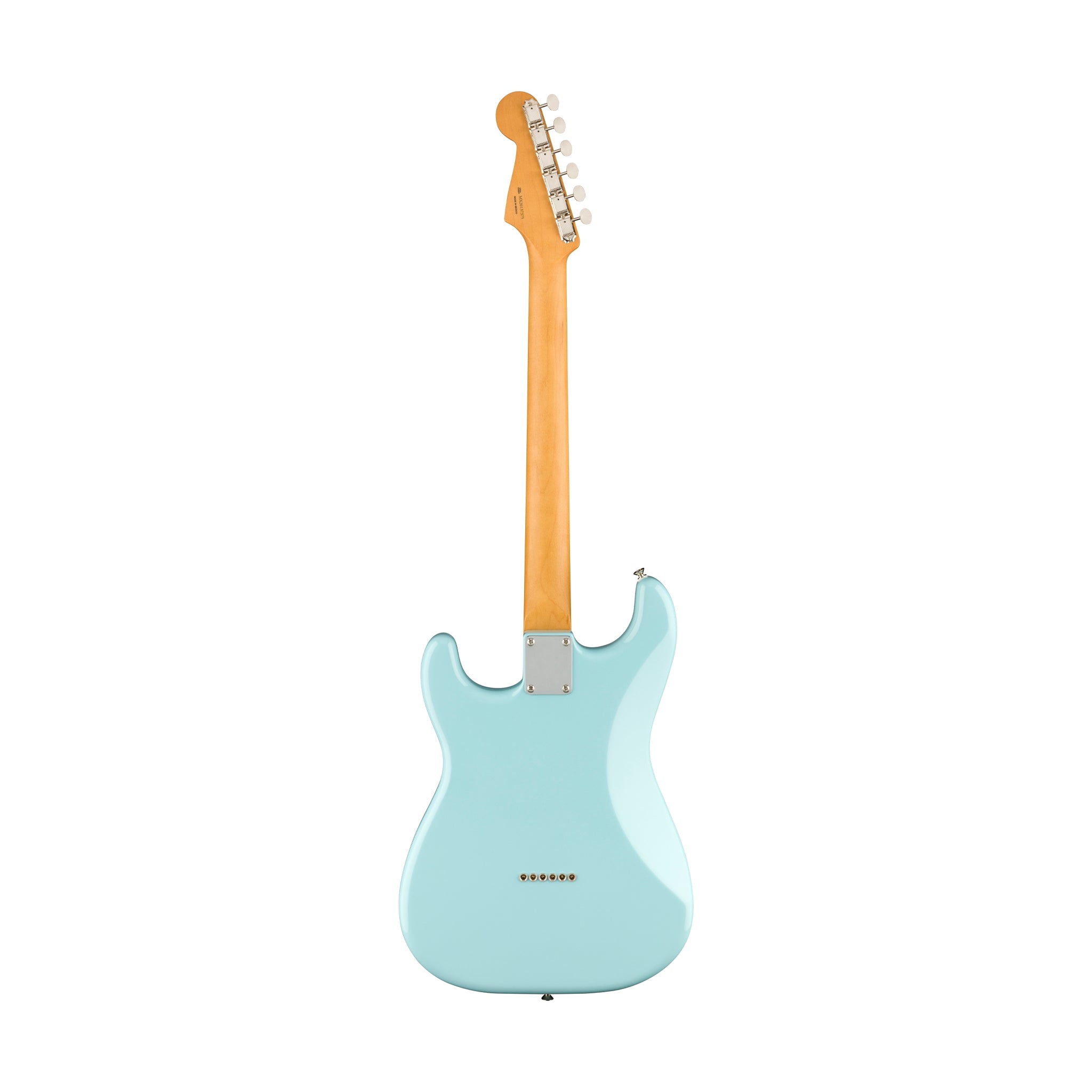 Fender Noventa Stratocaster Electric Guitar, Maple FB, Daphne Blue