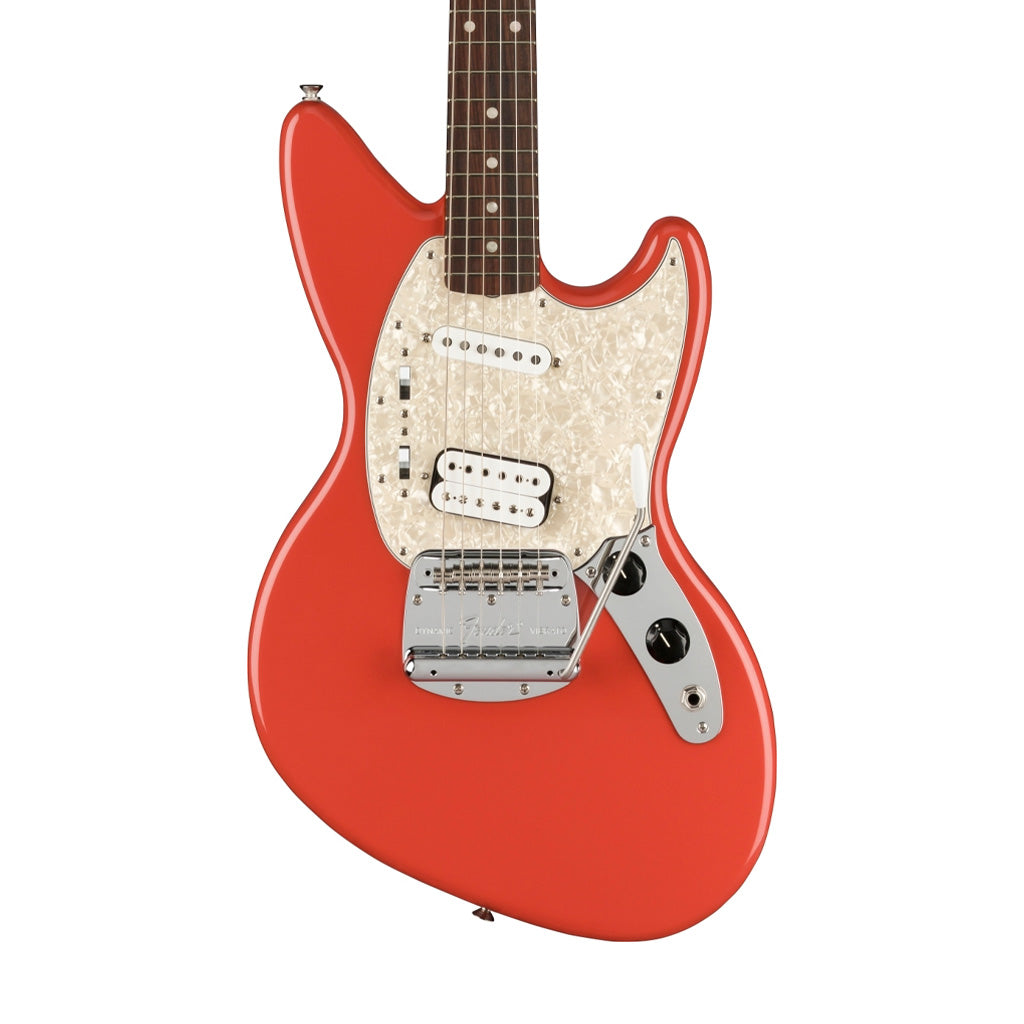 Fender Kurt Cobain Jag-Stang Electric Guitar, RW FB, Fiesta Red