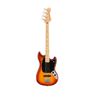 Fender Player Mustang PJ Bass Guitar, Maple FB, Sienna Sunburst