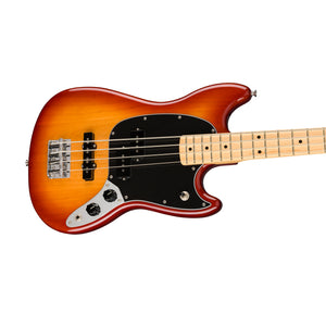 Fender Player Mustang PJ Bass Guitar, Maple FB, Sienna Sunburst