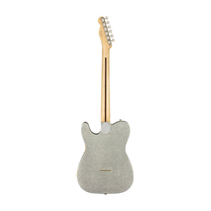 Fender Brad Paisley Road Worn Telecaster Electric Guitar, Maple FB, Silver Sparkle