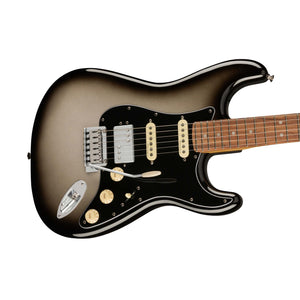Fender Player Plus HSS Stratocaster Electric Guitar, PF FB, Silverburst