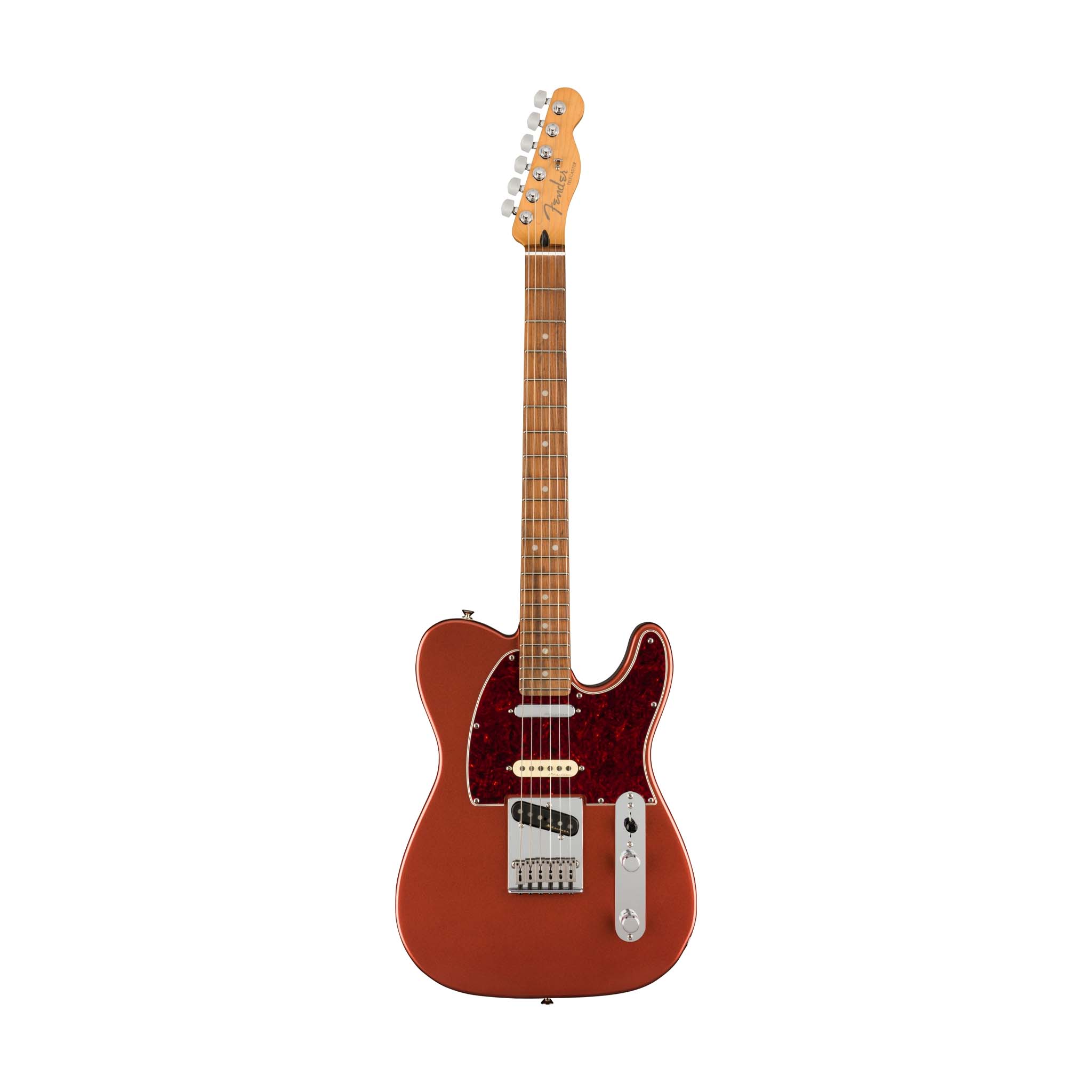 Fender Player Plus Nashville Telecaster Electric Guitar, PF FB, Aged Candy Apple Red