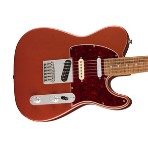 Fender Player Plus Nashville Telecaster Electric Guitar, PF FB, Aged Candy Apple Red