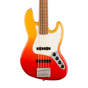Fender Player Plus Jazz Bass V Guitar, PF FB, Tequila Sunrise