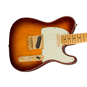 Fender 75th Anniversary Commemorative Telecaster Electric Guitar, Maple FB, 2-Color Bourbon Burst