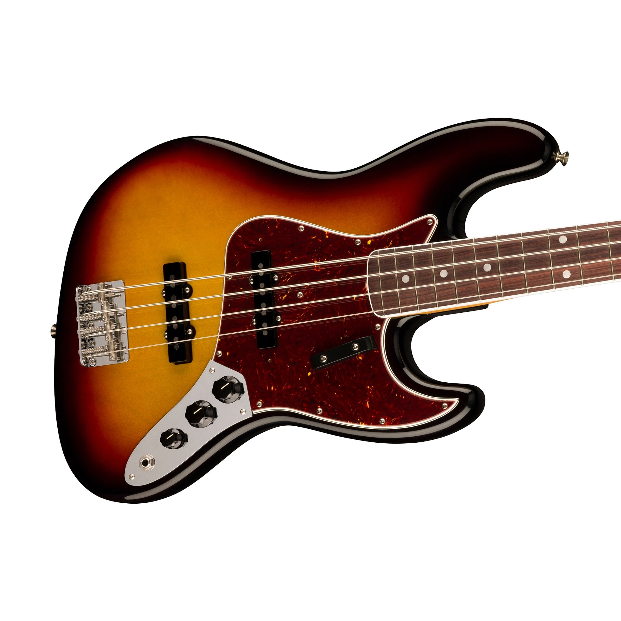 Fender American Vintage II 66 Jazz Bass Guitar, RW FB, 3-Tone