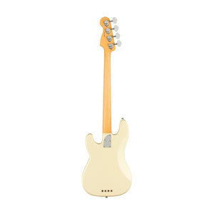 Fender American Professional II Precision Bass Electric Guitar, RW FB, Olympic White