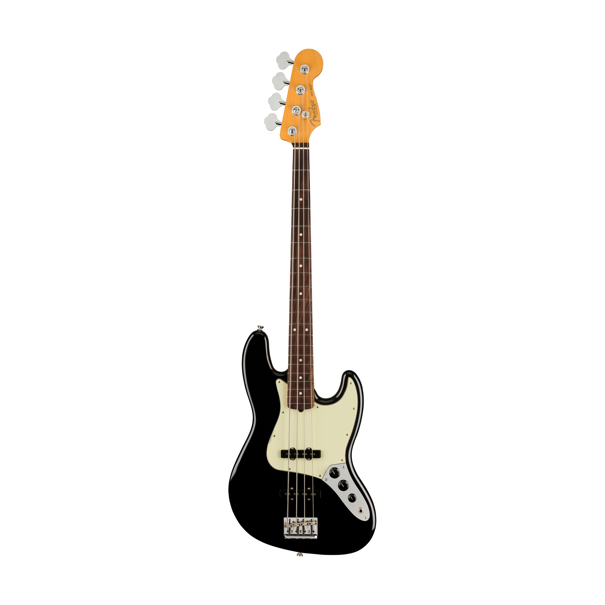 Fender American Professional II Jazz Bass Electric Guitar, RW FB, Black