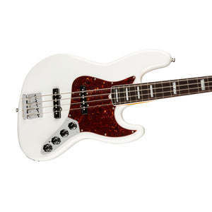Fender American Ultra Jazz Bass Guitar, RW FB, Arctic Pearl
