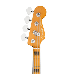 Fender American Ultra Jazz Bass Guitar, Maple FB, Texas Tea