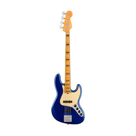 Fender American Ultra Jazz Bass Guitar, Maple FB, Cobra Blue