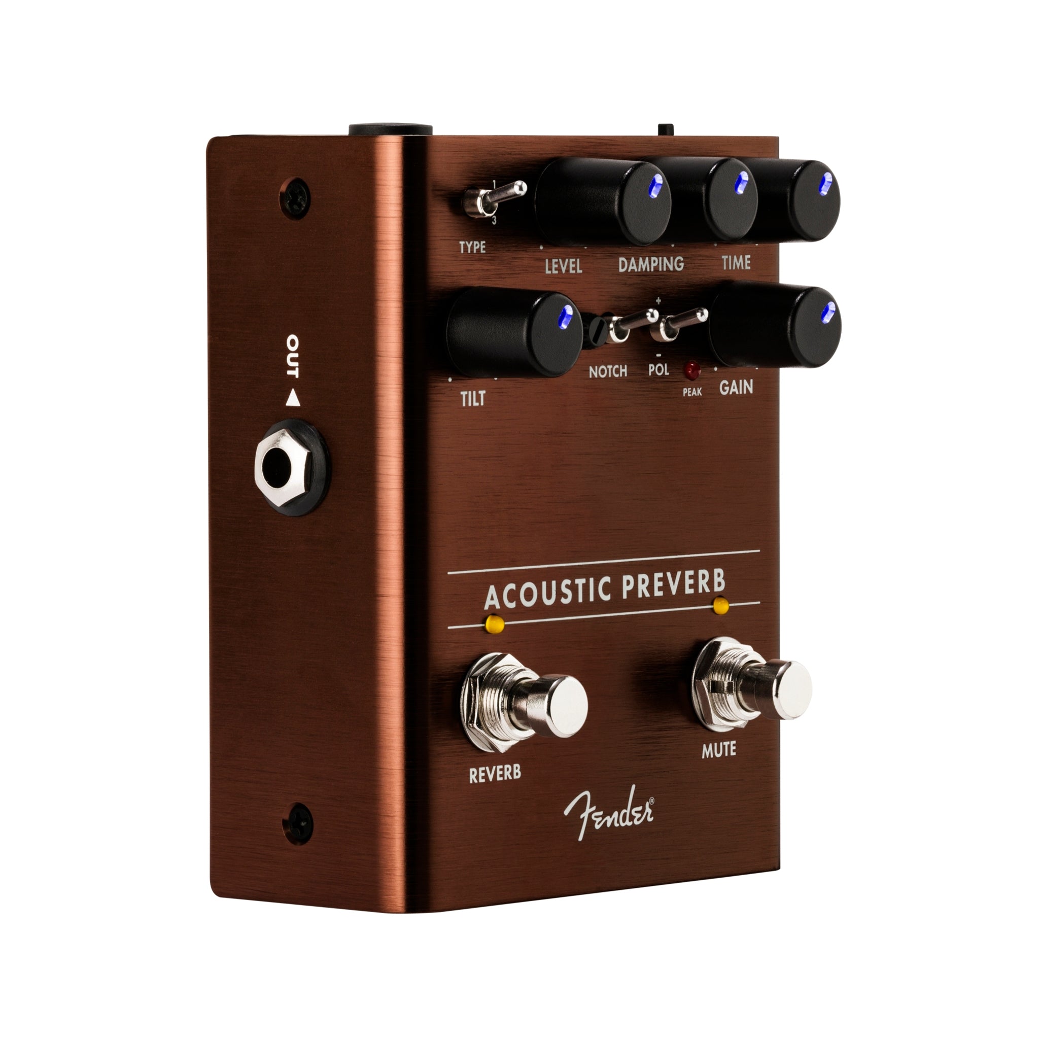 Fender Acoustic Preamp / Reverb Guitar Effects Pedal – Swee