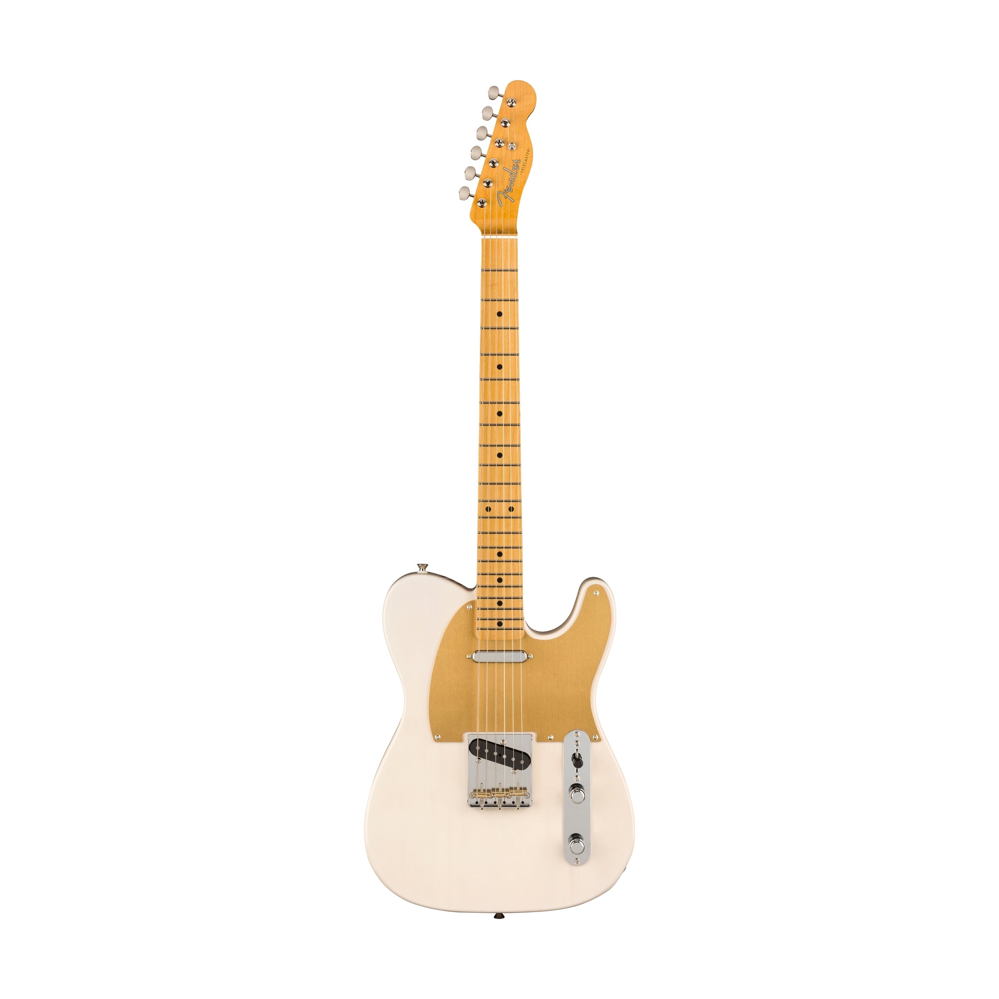 Fender JV Modified 50s Telecaster Electric Guitar, Maple FB, White Blonde