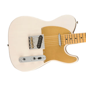 Fender JV Modified 50s Telecaster Electric Guitar, Maple FB, White Blonde
