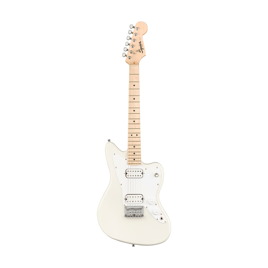 Squier Mini Jazzmaster HH Electric Guitar, Maple FB, Olympic White