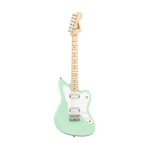 Squier Mini Jazzmaster HH Electric Guitar, Maple FB, Surf Green