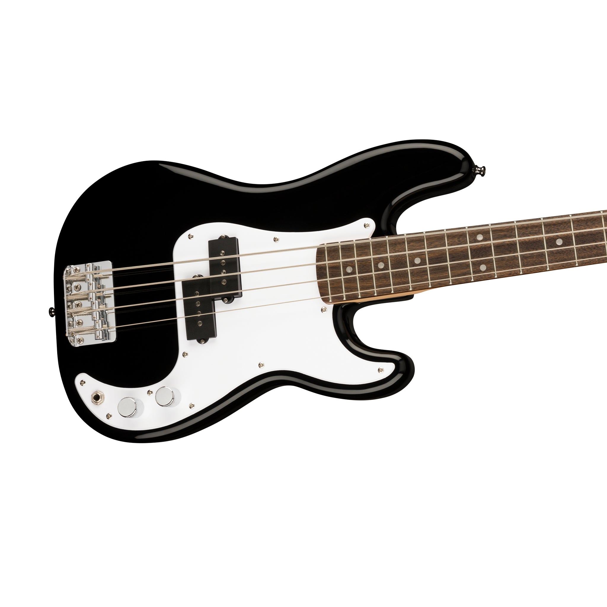 Squier Mini Precision Bass Guitar, Laurel FB, Black – Swee Lee