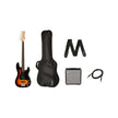 Squier Affinity Series PJ Bass Guitar Pack, Laurel FB, 3-Color Sunburst, 230V, EU