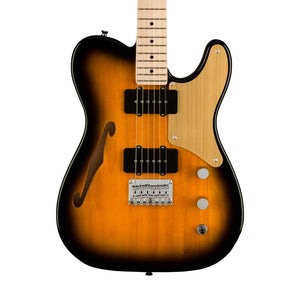 Squier Paranormal Series Cabronita Thinline Telecaster Electric Guitar, 2-Tone Sunburst