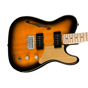 Squier Paranormal Series Cabronita Thinline Telecaster Electric Guitar, 2-Tone Sunburst