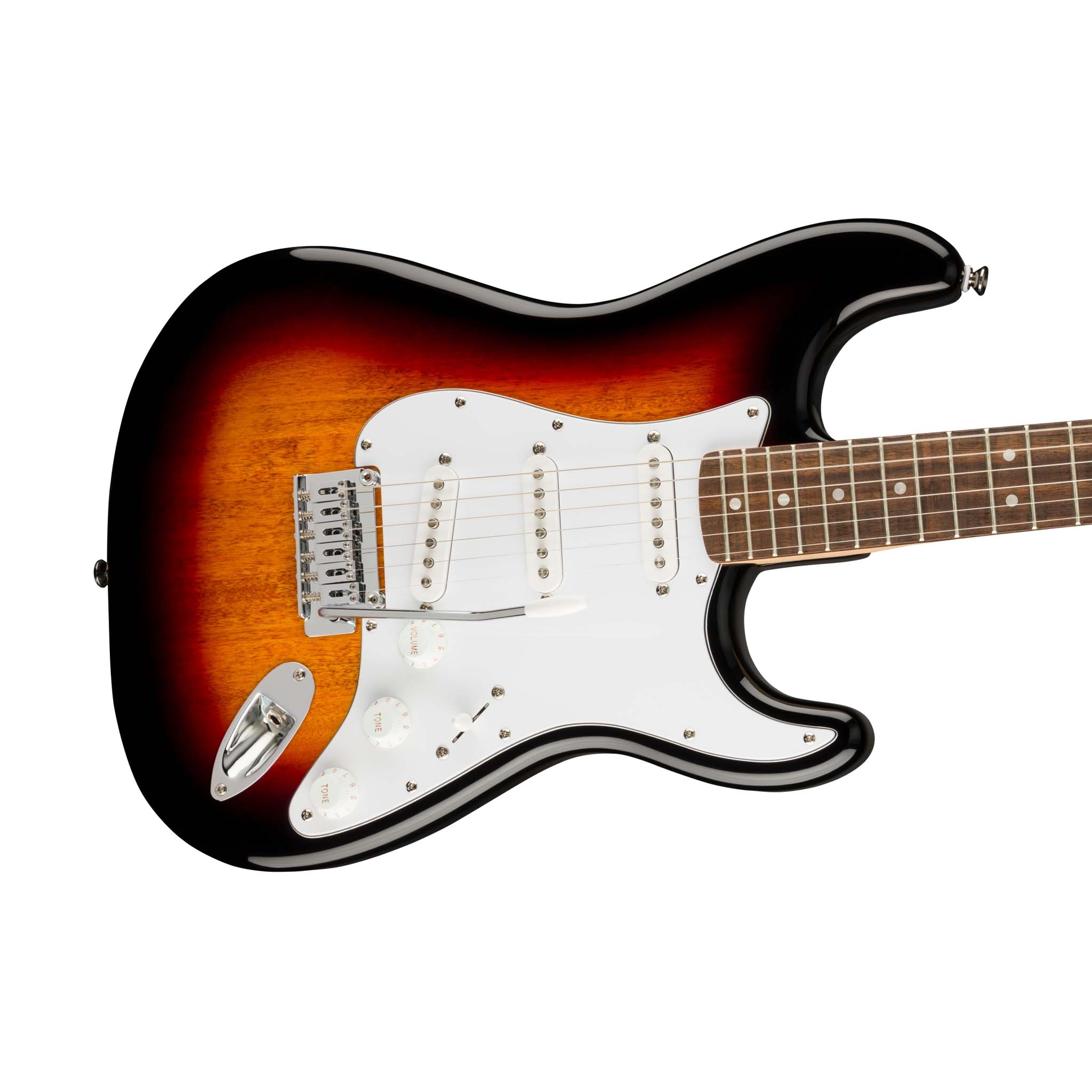 Squier Affinity Series Stratocaster Electric Guitar, Laurel FB, 3