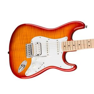 Squier Affinity Series HSS Stratocaster FMT Electric Guitar, Maple FB, Sienna Sunburst (B-Stock)