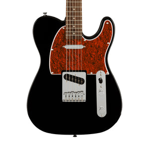 Squier FSR Affinity Series Telecaster Electric Guitar w/Tortoiseshell Pickguard, Laurel FB, Black
