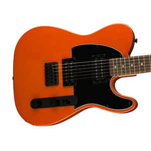 Squier FSR Affinity Series HH Telecaster Electric Guitar, Laurel FB, Metallic Orange