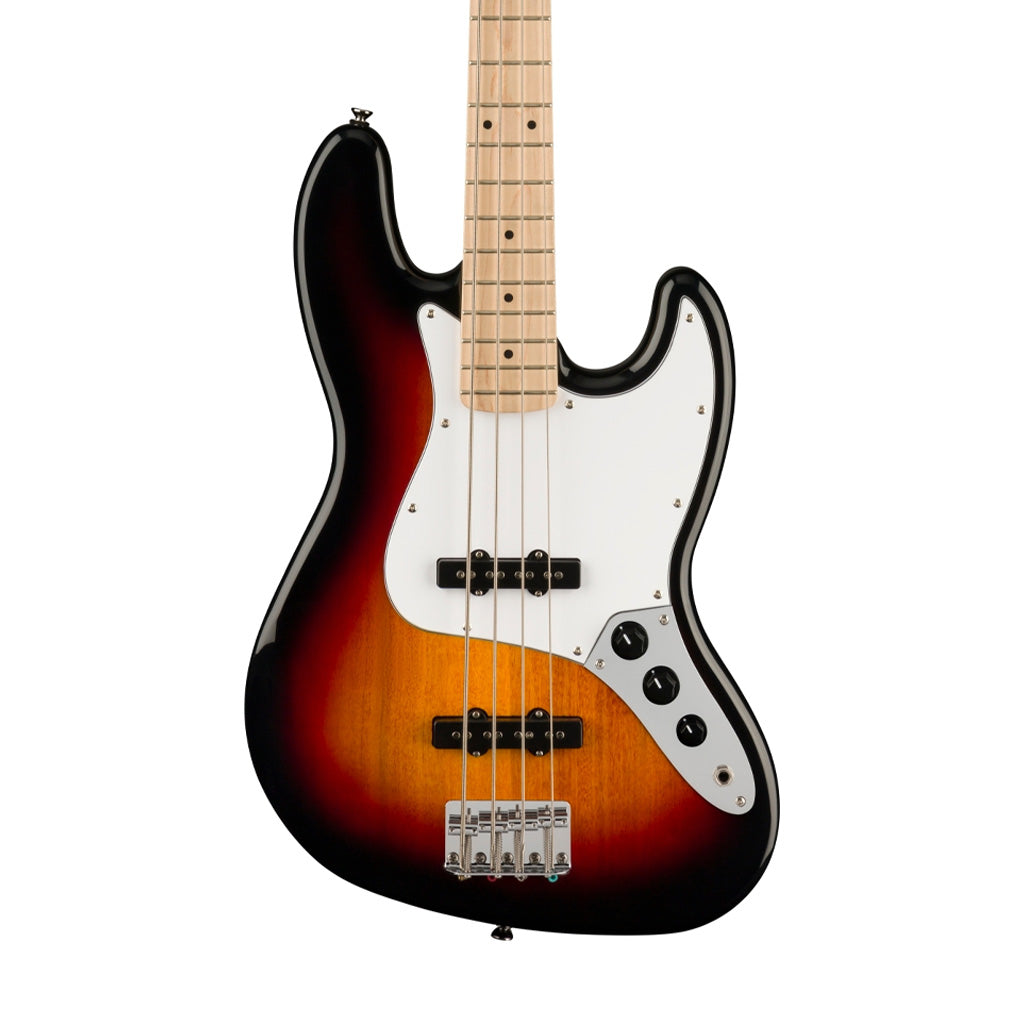 Squier Affinity Series Jazz Bass Guitar, Maple FB, 3-Color